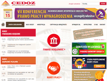 Tablet Screenshot of cedoz.pl